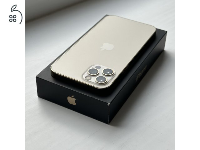 HIBÁTLAN iPhone 12 Pro 128GB Gold - 1 ÉV GARANCIA, Kártyafüggetlen, 89% akkumulátor