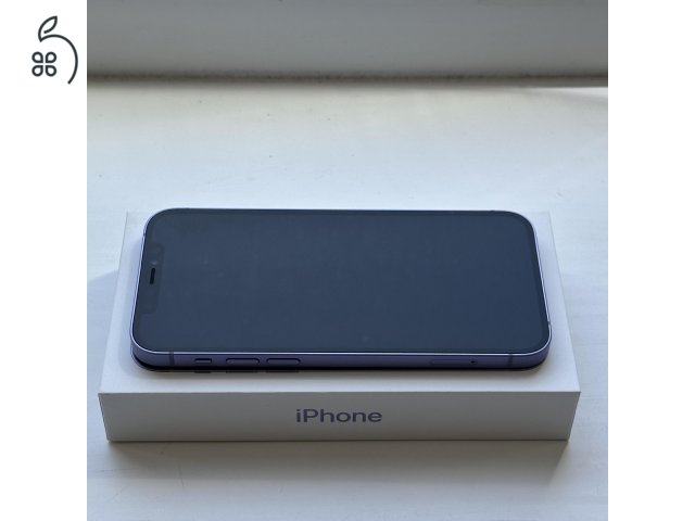 HIBÁTLAN iPhone 12 64GB Purple - 1 ÉV GARANCIA, Kártyafüggetlen, 84% Akkumulátor