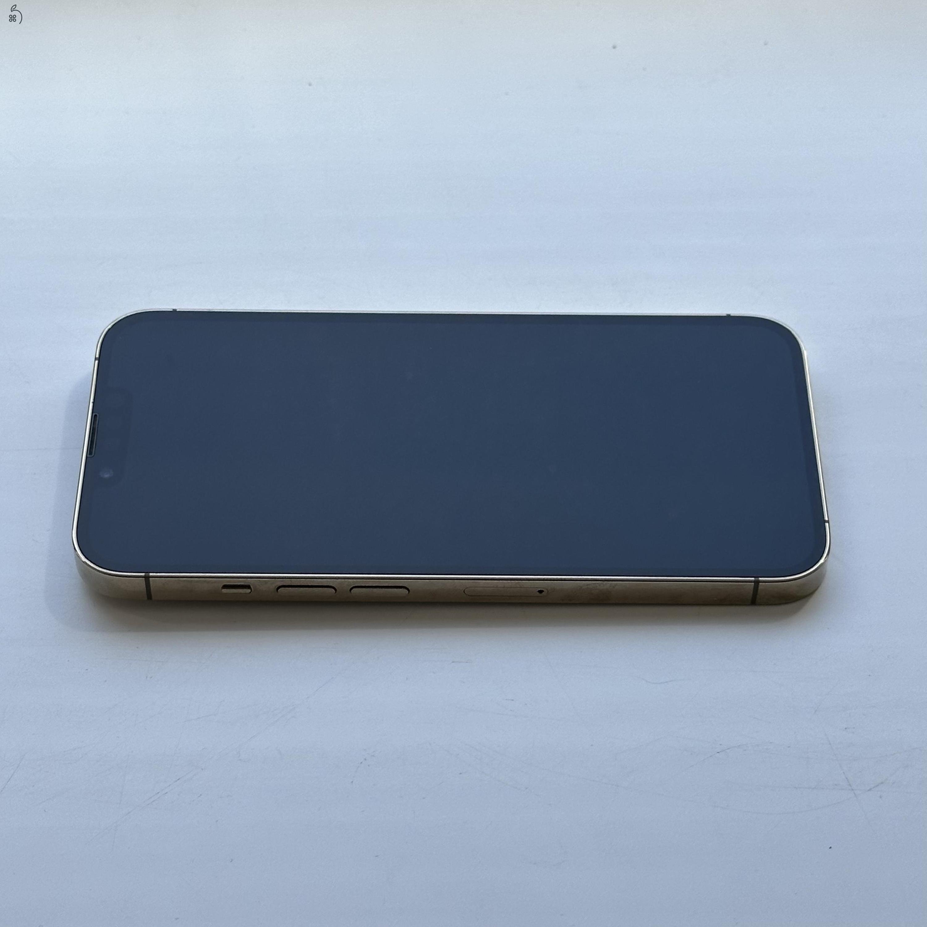 HIBÁTLAN iPhone 13 Pro 256GB Gold- 1 ÉV GARANCIA, Kártyafüggetlen, 86% Akkumulátor 