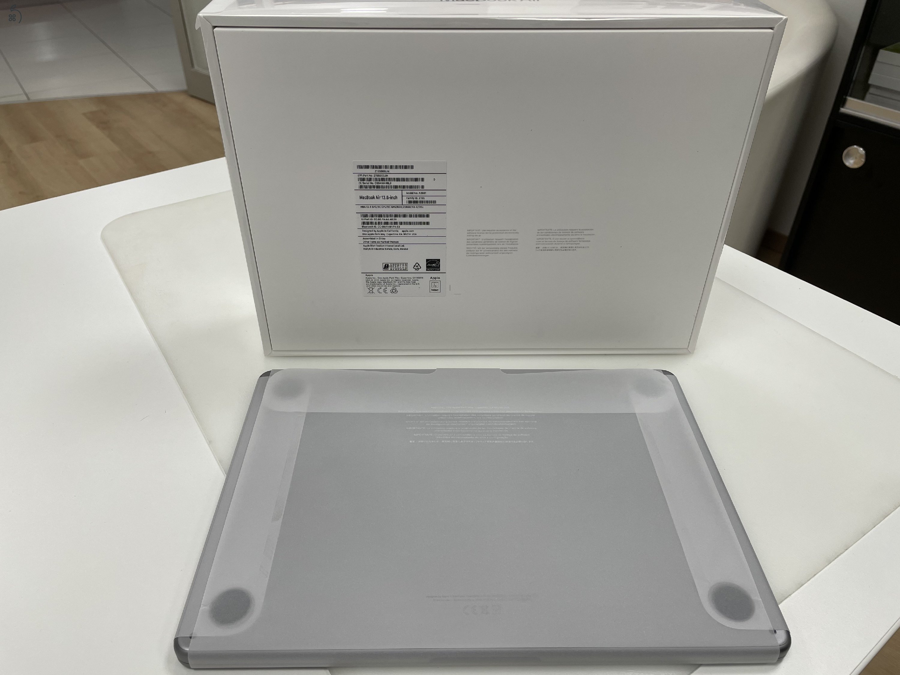 Új! MacBook Air M2 256gb Space Gray Magyar Bill! + Beszámítás 