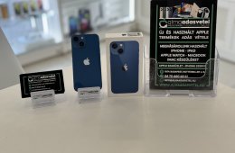 iPhone 13 Mini 128GB Kék Használt Független/1 hónap gar./p3393/