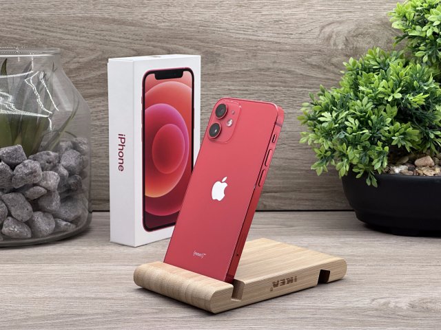iPhone 12 Mini Red 64GB 1 ÉV Garanciával Számlával Aksi 100%