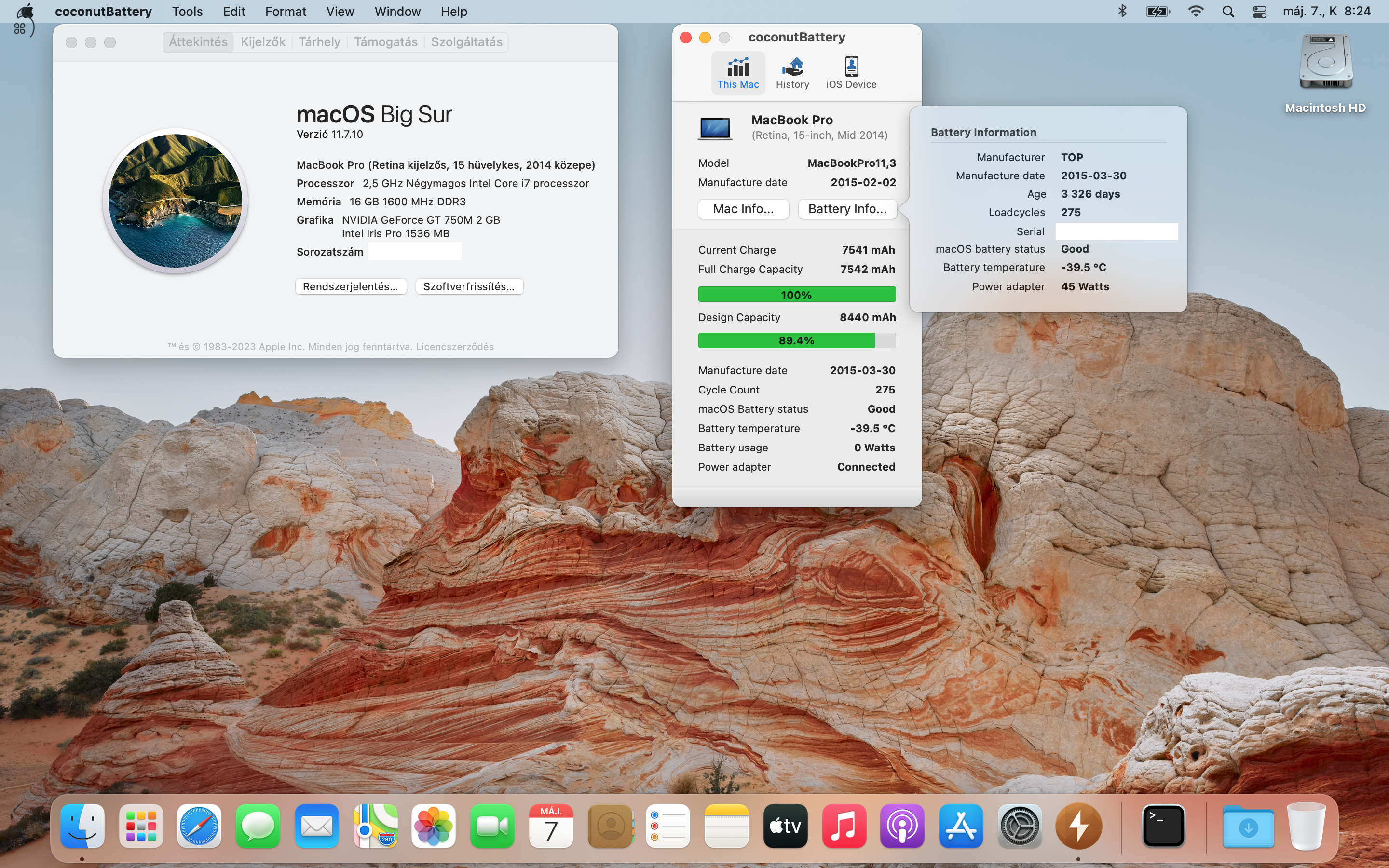 MacBook Pro (15” retina mid 2014 i7 16GB 512GB SSD)