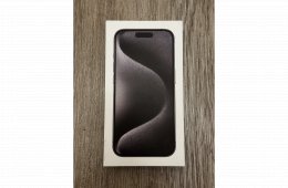 Bontatlan iPhone 15 Pro 256GB Black Titanium, gyárilag független
