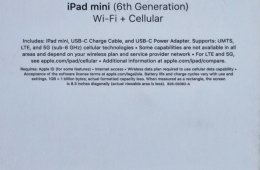 Makulátlan iPad Mini 6 256GB Wifi+Cellular 5G, extrákkal