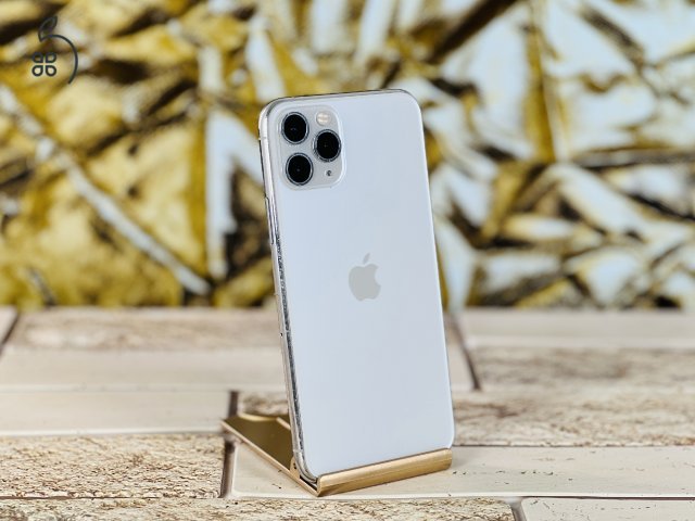 Eladó iPhone 11 Pro 64 GB Silver 100% aksi szép állapotú - 12 HÓ GARANCIA - S1532