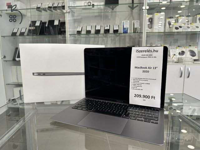 GARANCIÁS | MacBook Air 2020 1.1Ghz/256SSG/8GB/i3/Touch ID/magyar bill (5/0) iSzerelés.hu