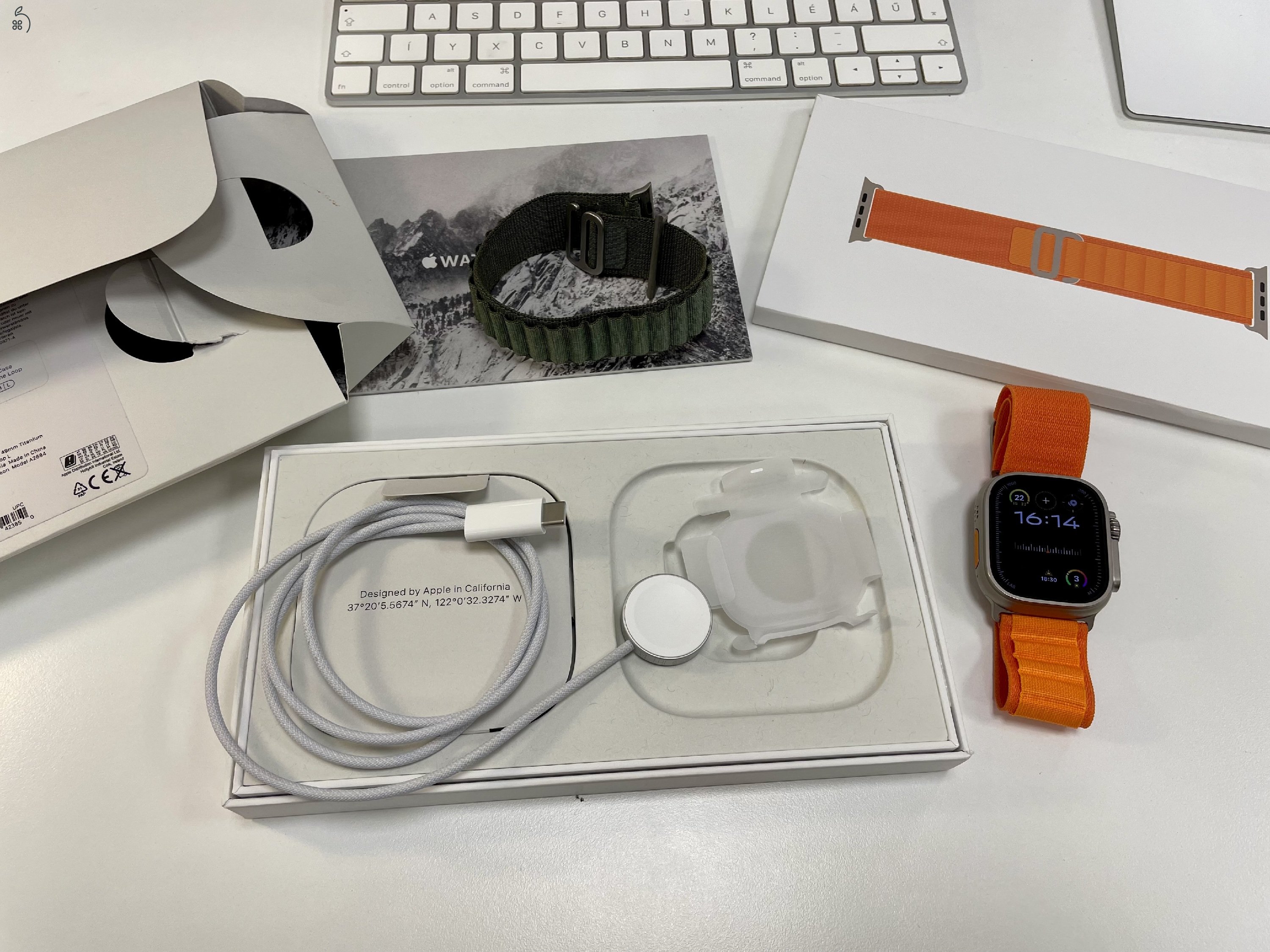 Apple Watch Ultra Újszerű karcmentes 100% akku + 1 szíj