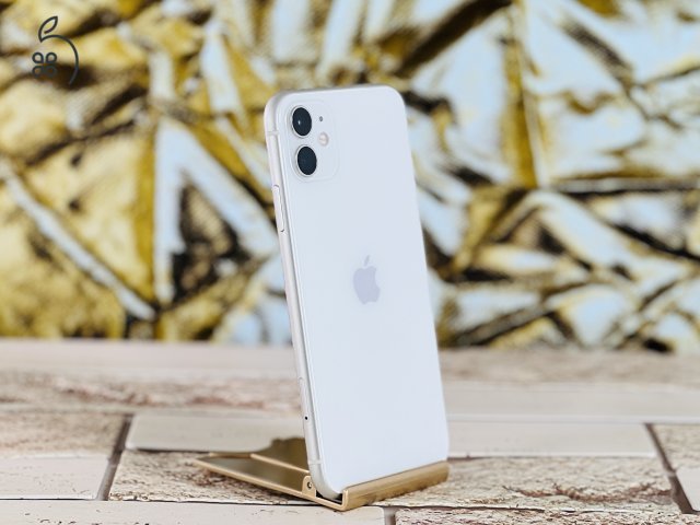 Eladó iPhone 11 128 GB White 100% aksi szép állapotú - 12 HÓ GARANCIA - A028
