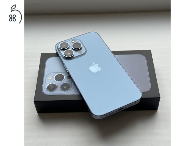 HIBÁTLAN iPhone 13 Pro 256GB Sierra Blue - 1 ÉV GARANCIA, Kártyafüggetlen, 90% Akkumulátor