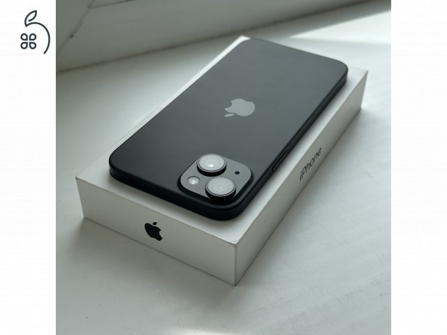 Gyönyörű iPhone 15 Plus 128GB Black - 1 ÉV GARANCIA , Kártyafüggetlen, 100% Akkumulátor