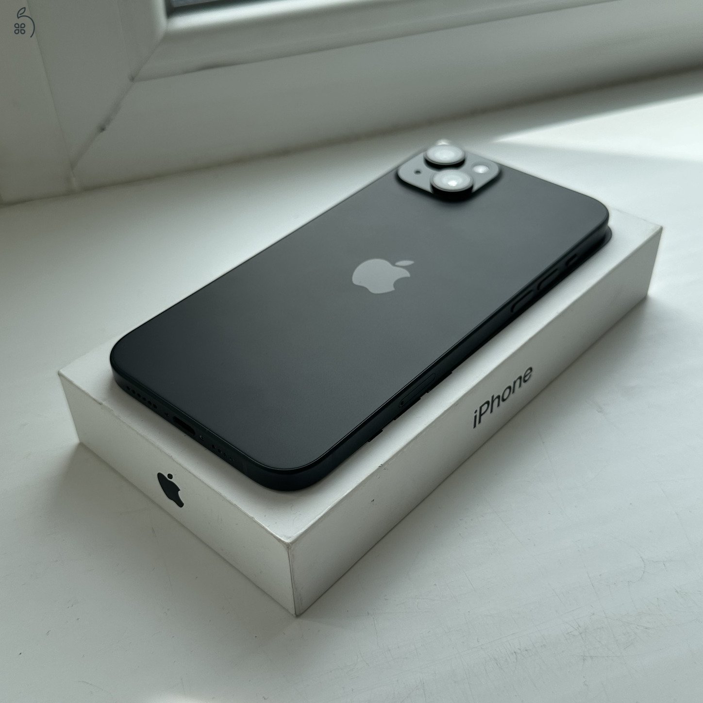 Gyönyörű iPhone 15 Plus 128GB Black - 1 ÉV GARANCIA , Kártyafüggetlen, 100% Akkumulátor