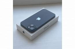 GYÖNYÖRŰ iPhone 13 256GB Midnight -1 ÉV GARANCIA, Kártyafüggetlen, 85% Akkumulátor 