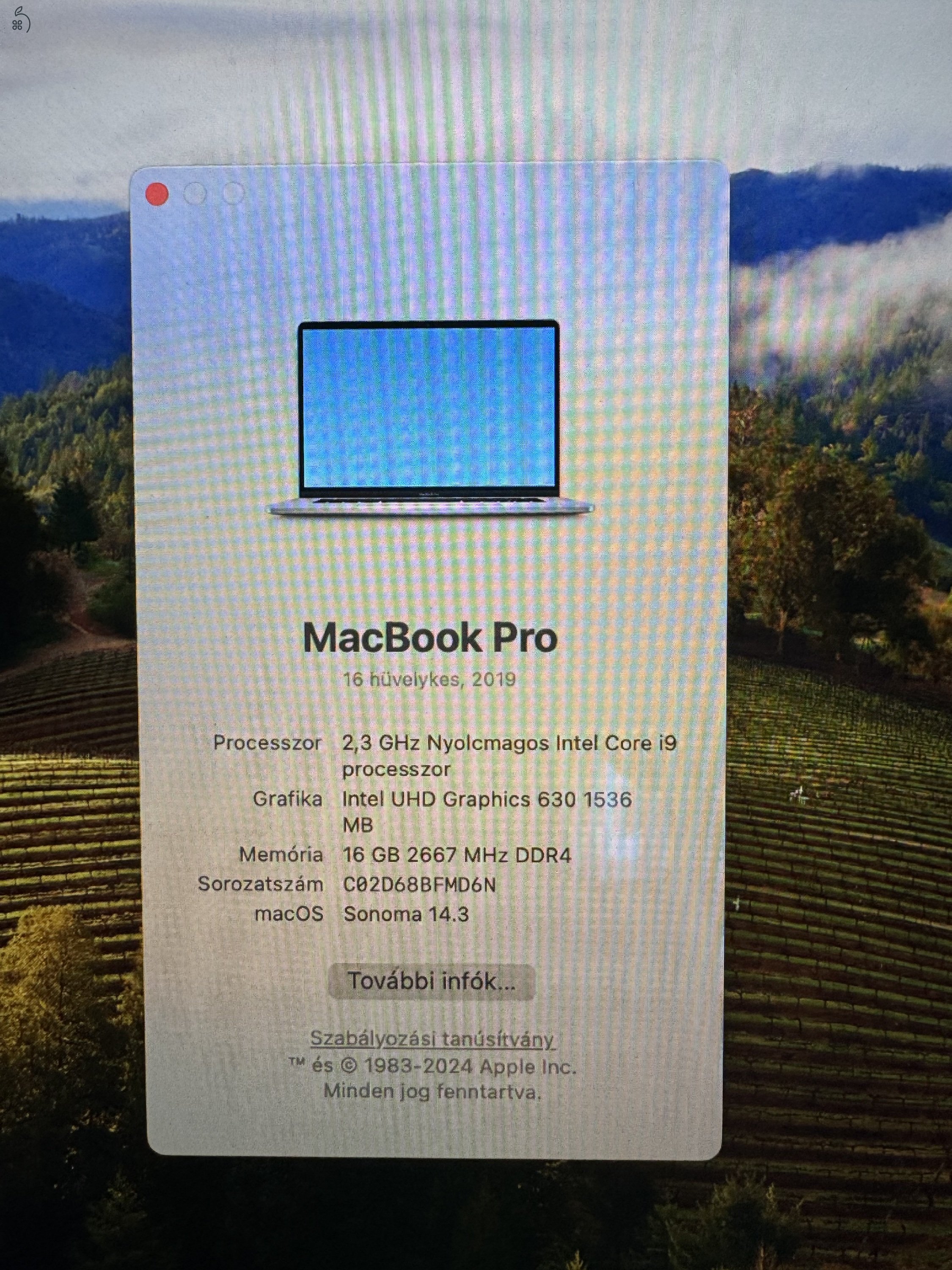 Macbook Pro 2019 16”