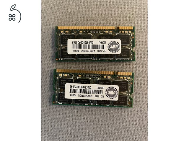 2x2GB 800MHz 6400 DDR2 memória modul iMac 20