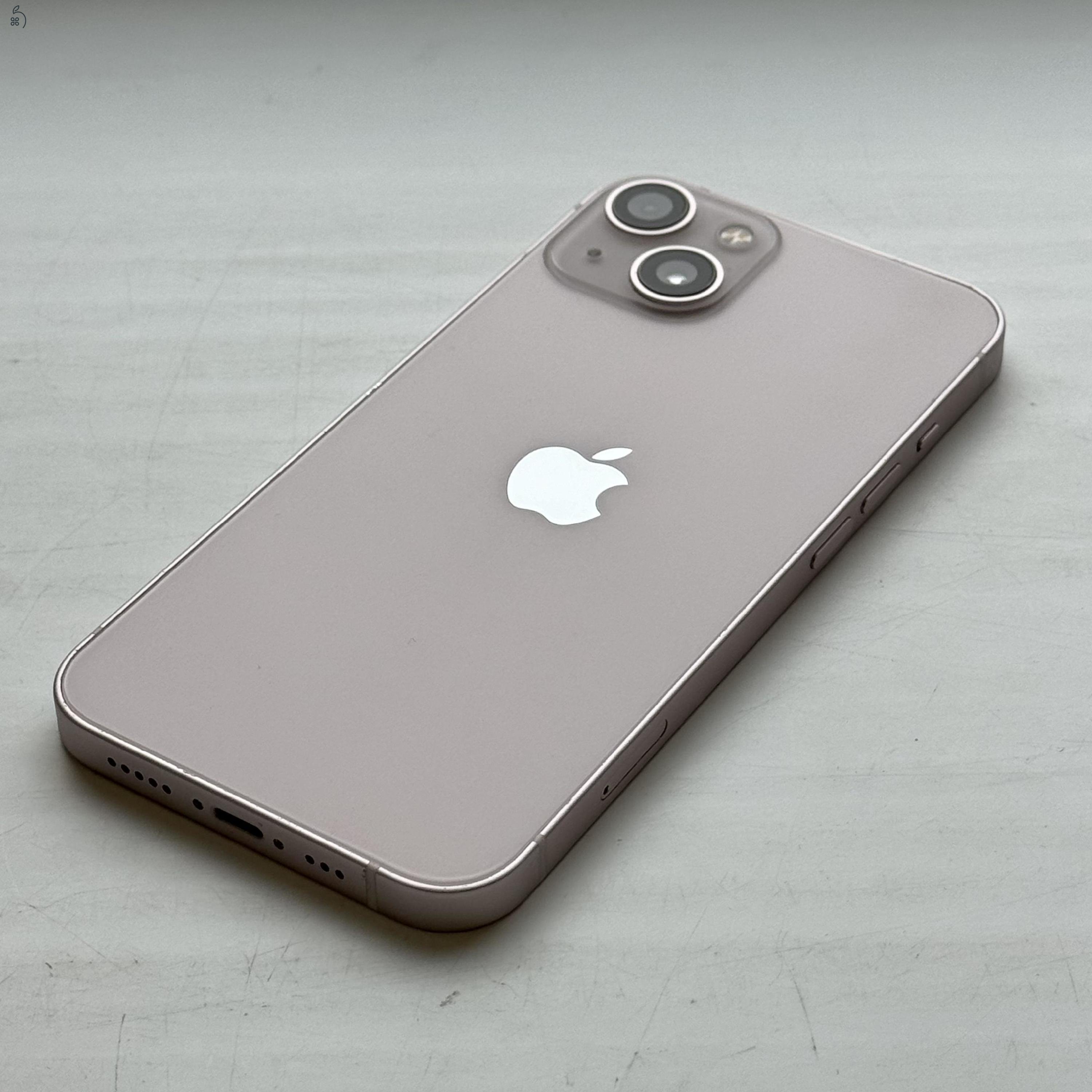 GYÖNYÖRŰ iPhone 13 128GB Pink - 1 ÉV GARANCIA, Kártyafüggetlen, 100% Akkumulátor