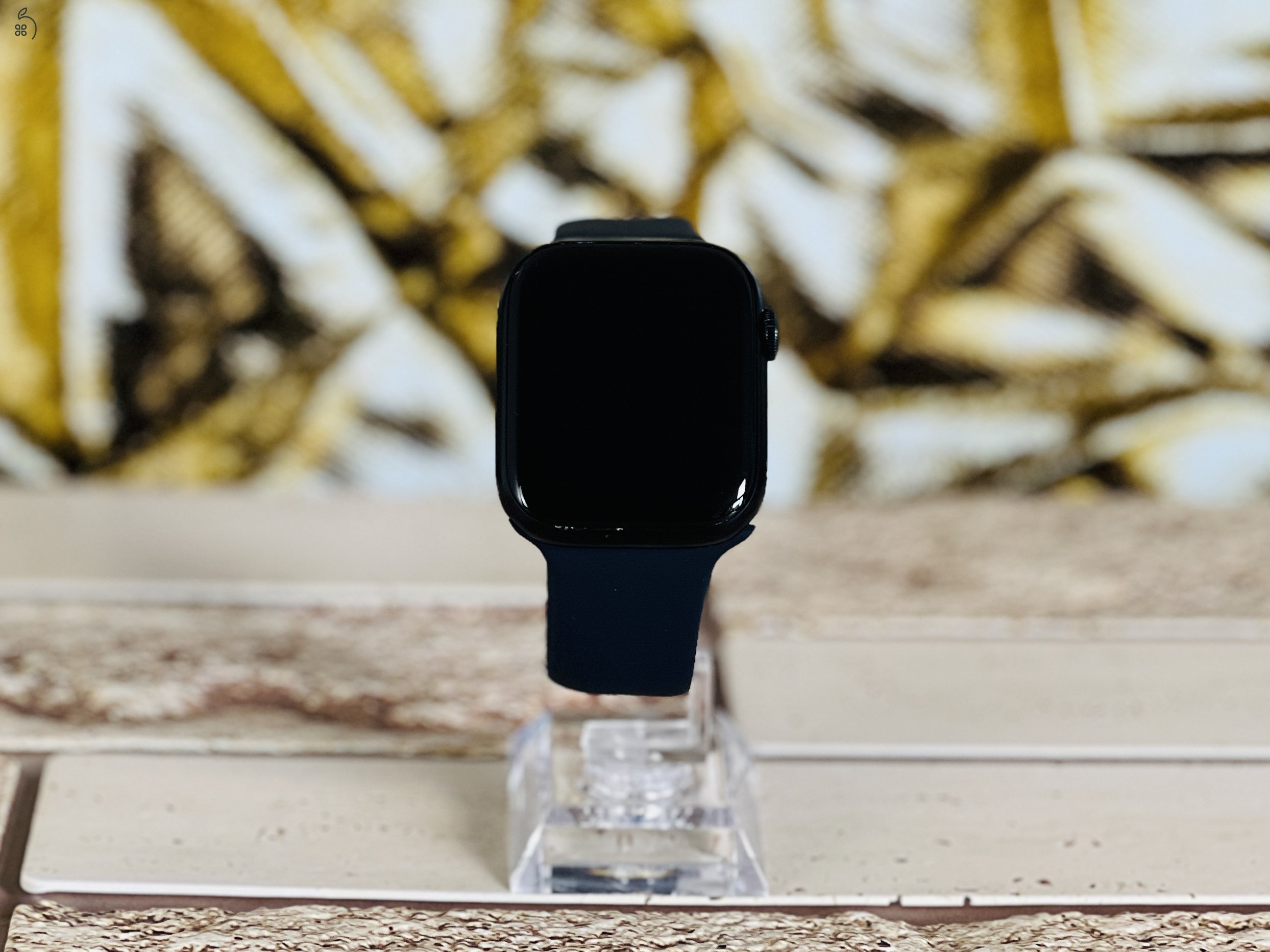 Eladó Apple Watch Series 7 S7 45mm GPS A2474  Aluminium Midnight szép állapotú - 12 HÓ GARANCIA - S1587