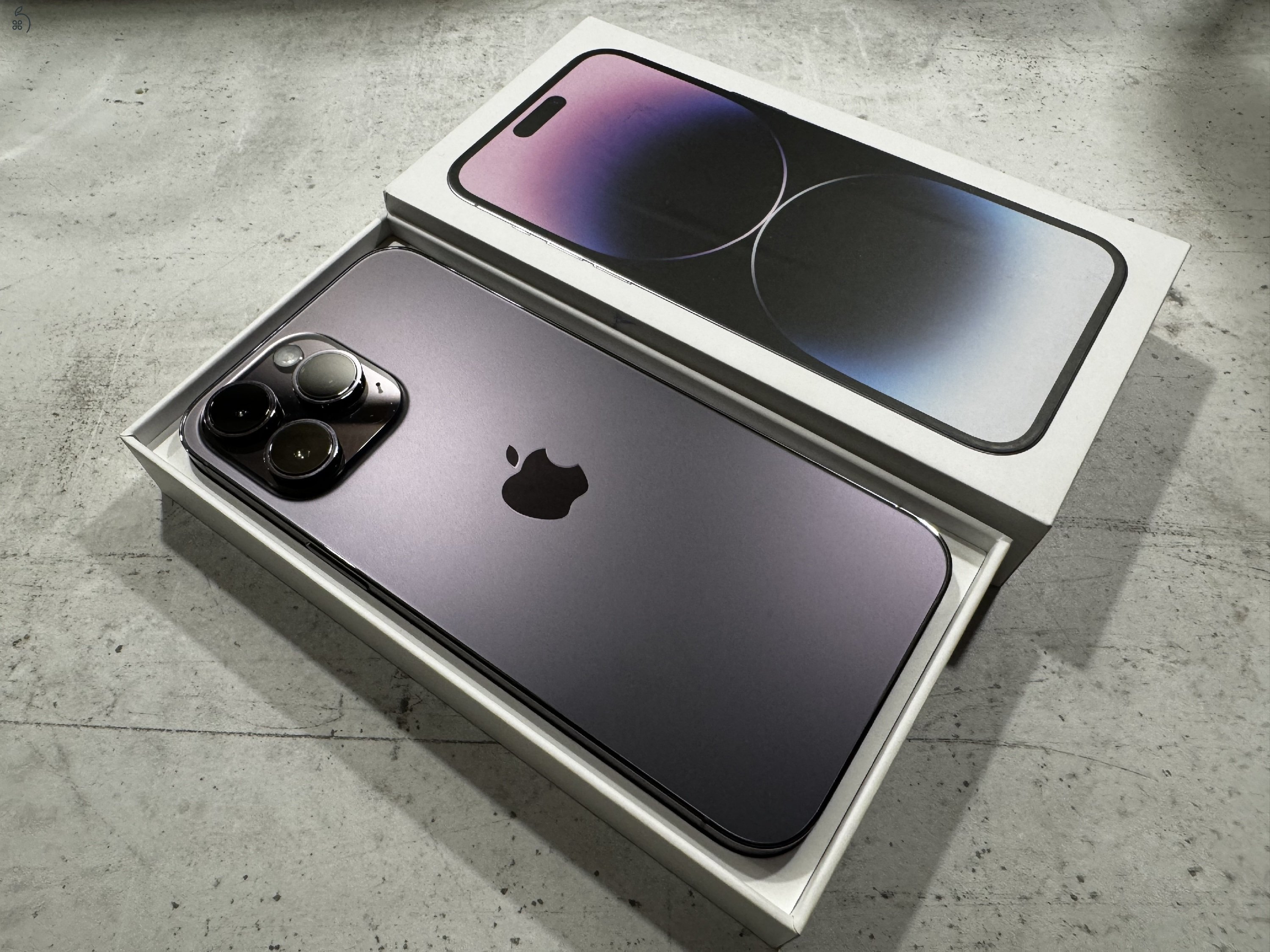 iPhone 14 Pro Max 128GB Deep Purple, gyárilag független, szinte új!
