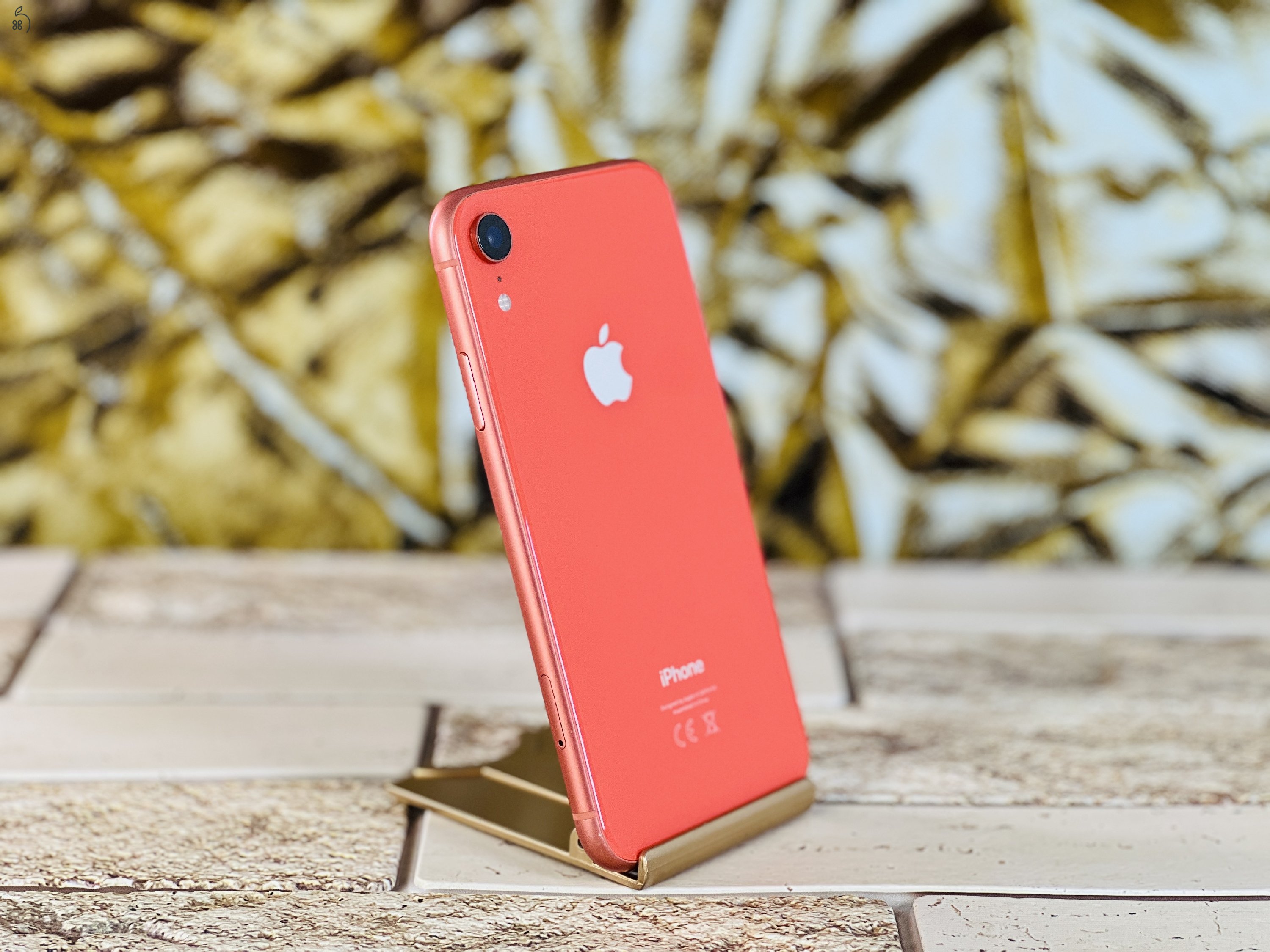 Eladó iPhone XR 256 GB Coral 100% aksi szép állapotú - 12 HÓ GARANCIA - S1046