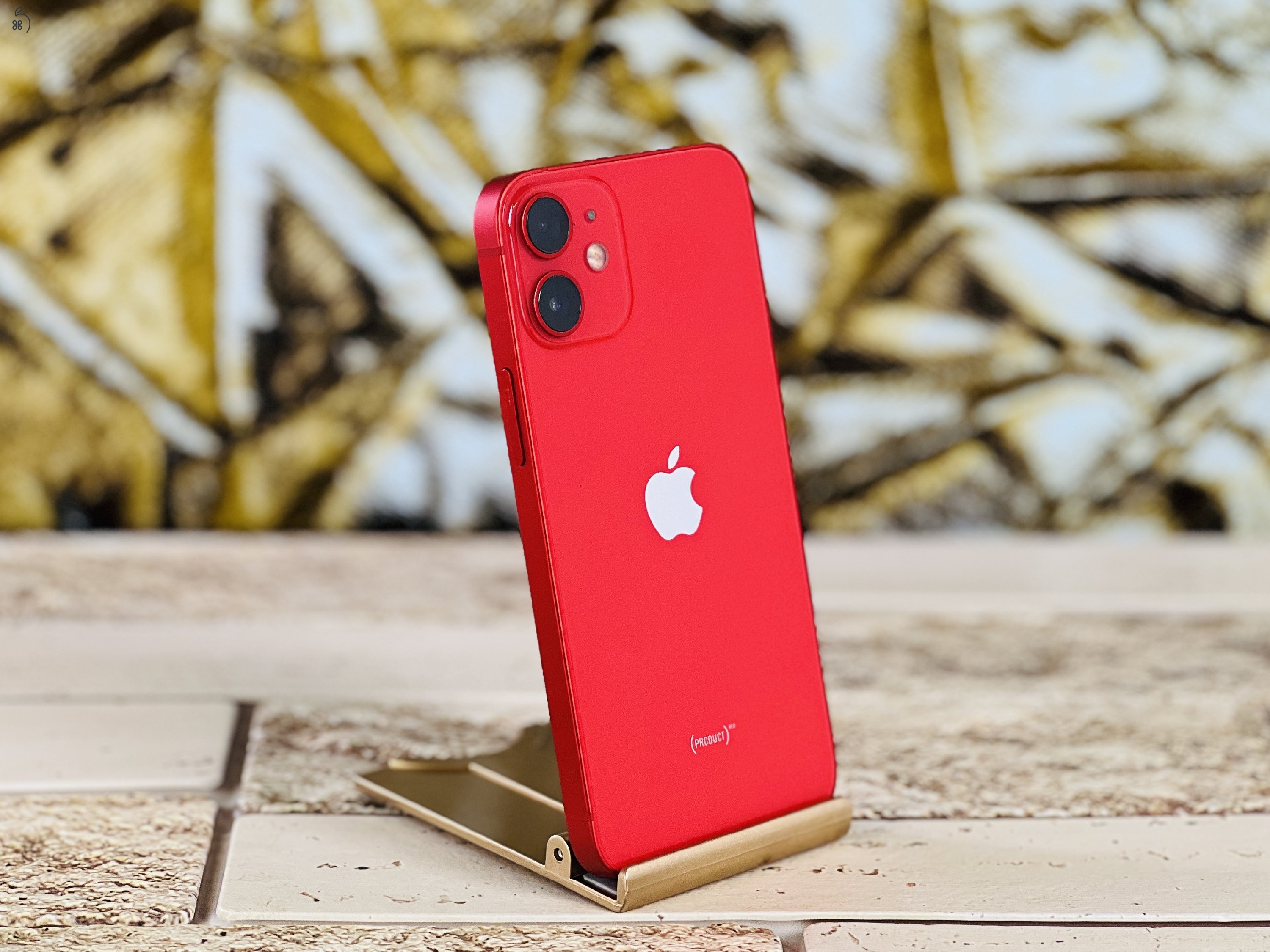 Eladó iPhone 12 Mini 64 GB PRODUCT RED 100% aksi szép állapotú - 12 HÓ GARANCIA - 1241