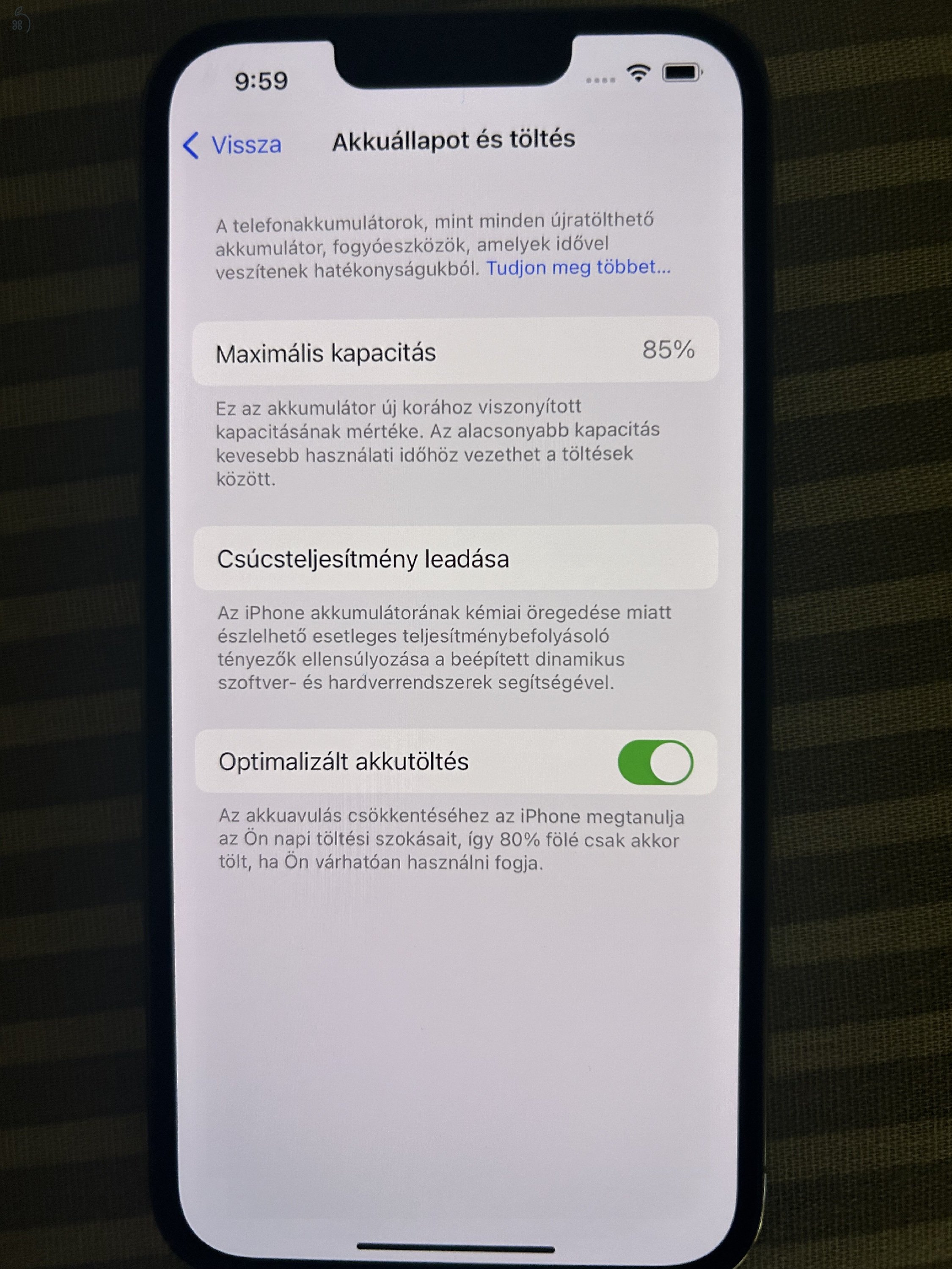Iphone 13 pro, 128 gb, yettel függő, sierra blue