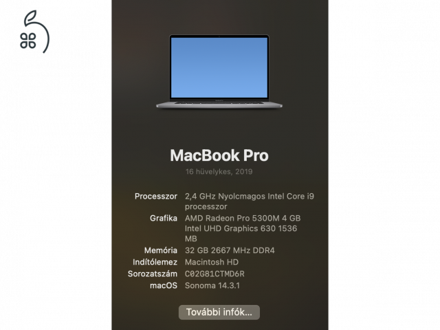 MacBook Pro 2019 16’ I9 32GB RAM TouchBar