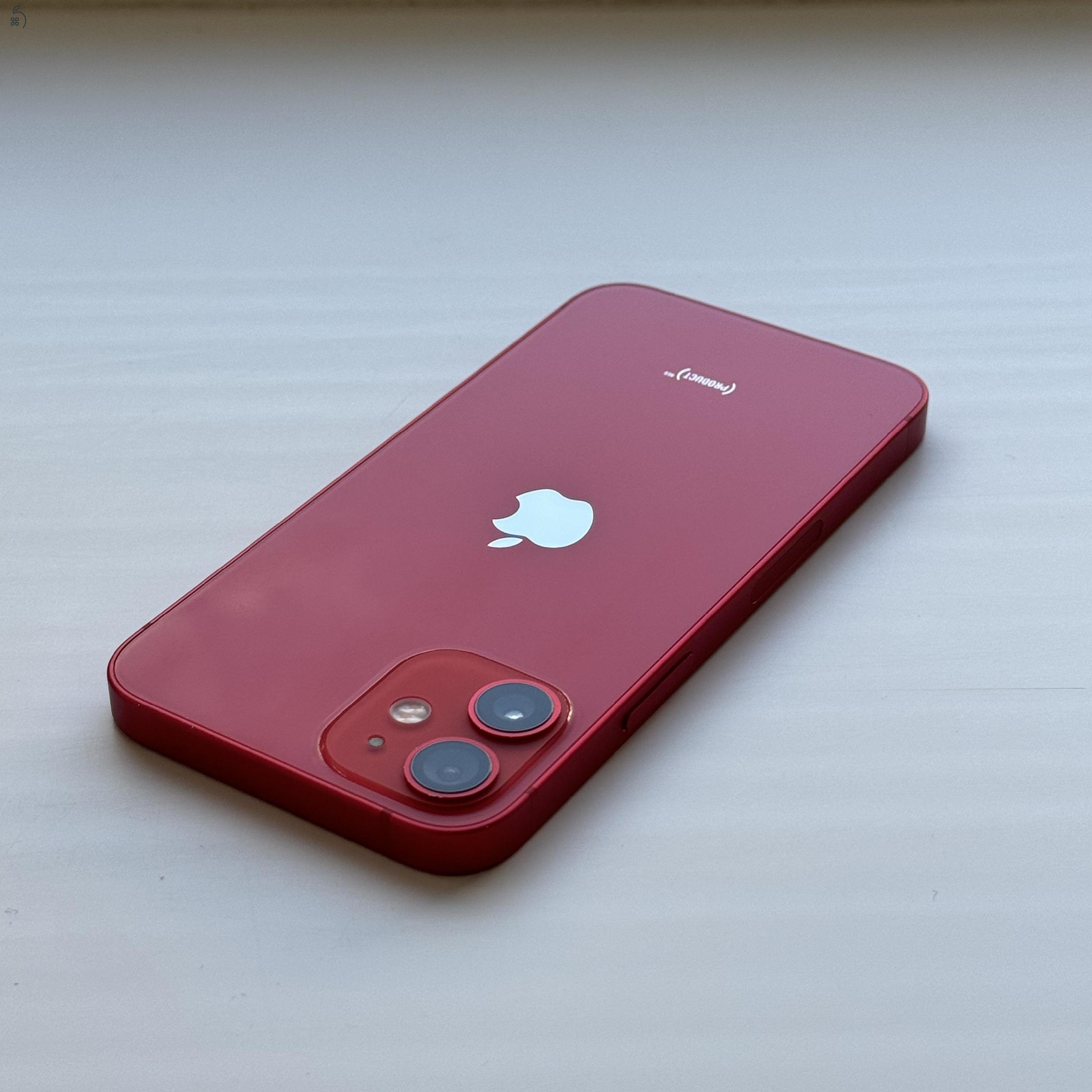 iPhone 12 mini 64GB Red - 1 ÉV GARANCIA, Kártyafüggetlen, 85% Akkumulátor