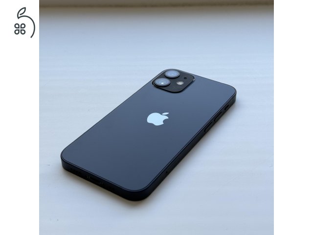 iPhone 12 mini 128GB Black - Kártyfüggetlen, 1 ÉV GARANCIA, 85% Akkumulátor 