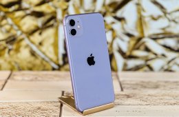 Eladó iPhone 11 64 GB Purple szép állapotú - 12 HÓ GARANCIA - 1307