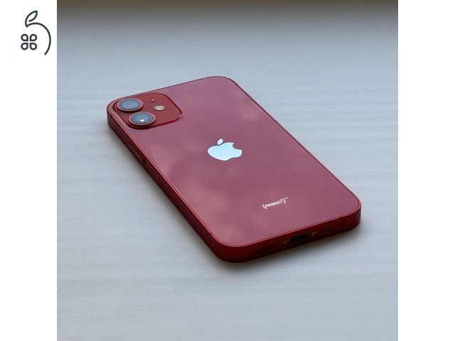 iPhone 12 mini 64GB Red - Kártyfüggetlen, 1 ÉV GARANCIA, 88% Akkumulátor