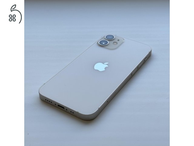 iPhone 12 mini 128GB White - Kártyfüggetlen, 1 ÉV GARANCIA, 85% Akkumulátor