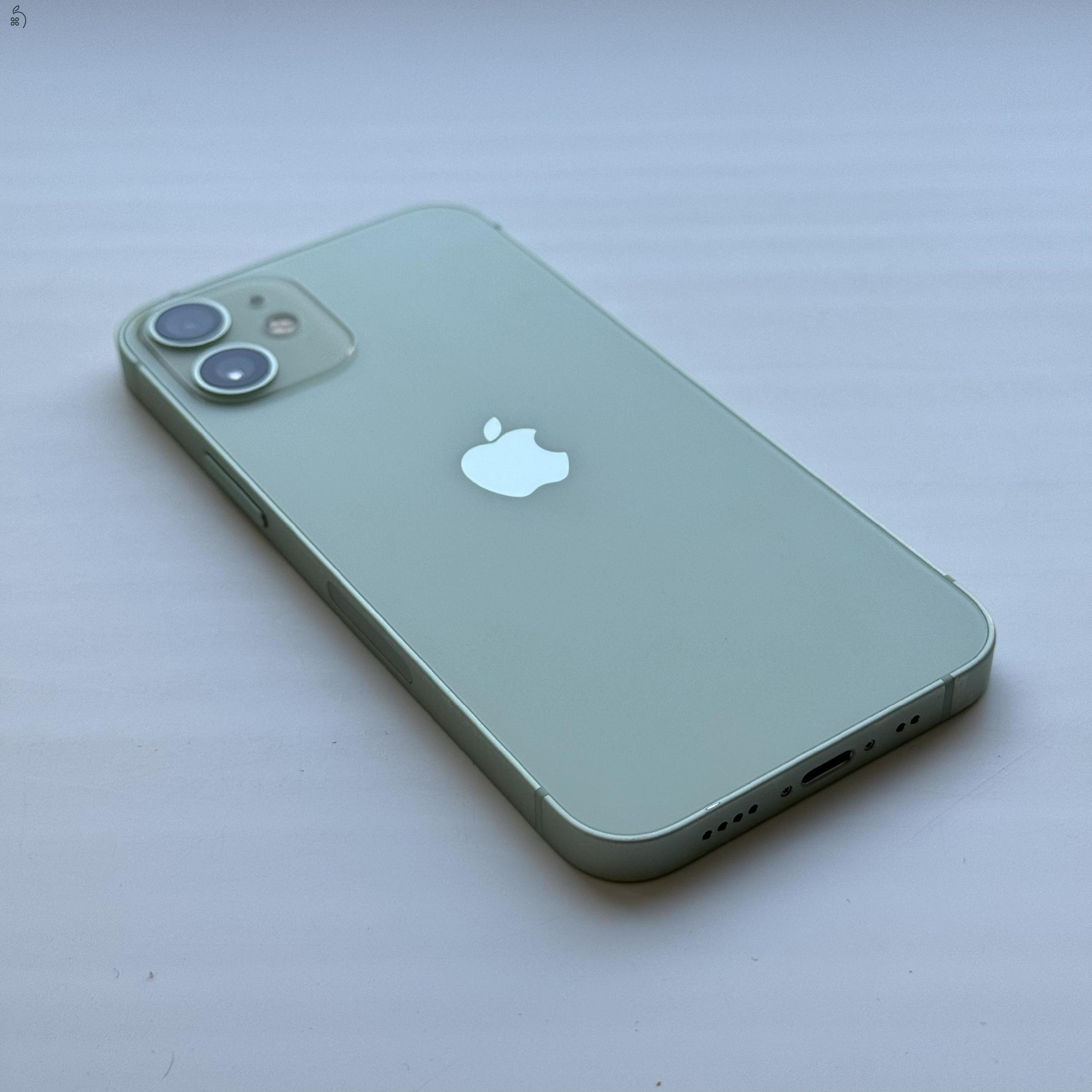 iPhone 12 mini 128GB Green - 1 ÉV GARANCIA, Kártyafüggetlen, 86% Akkumulátor