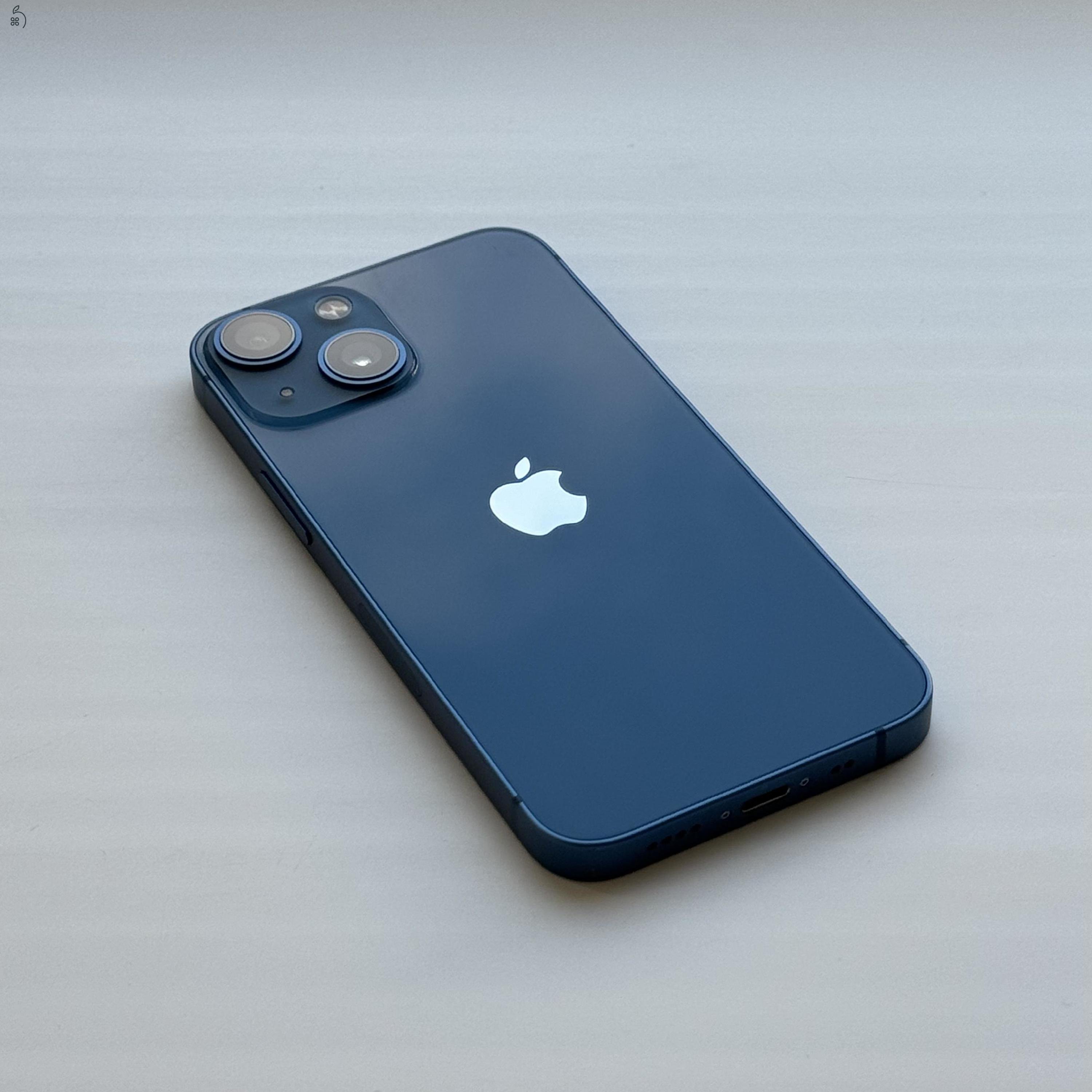 iPhone 13 mini 128GB Blue- Kártyfüggetlen, 1 ÉV GARANCIA, 82% Akkumulátor