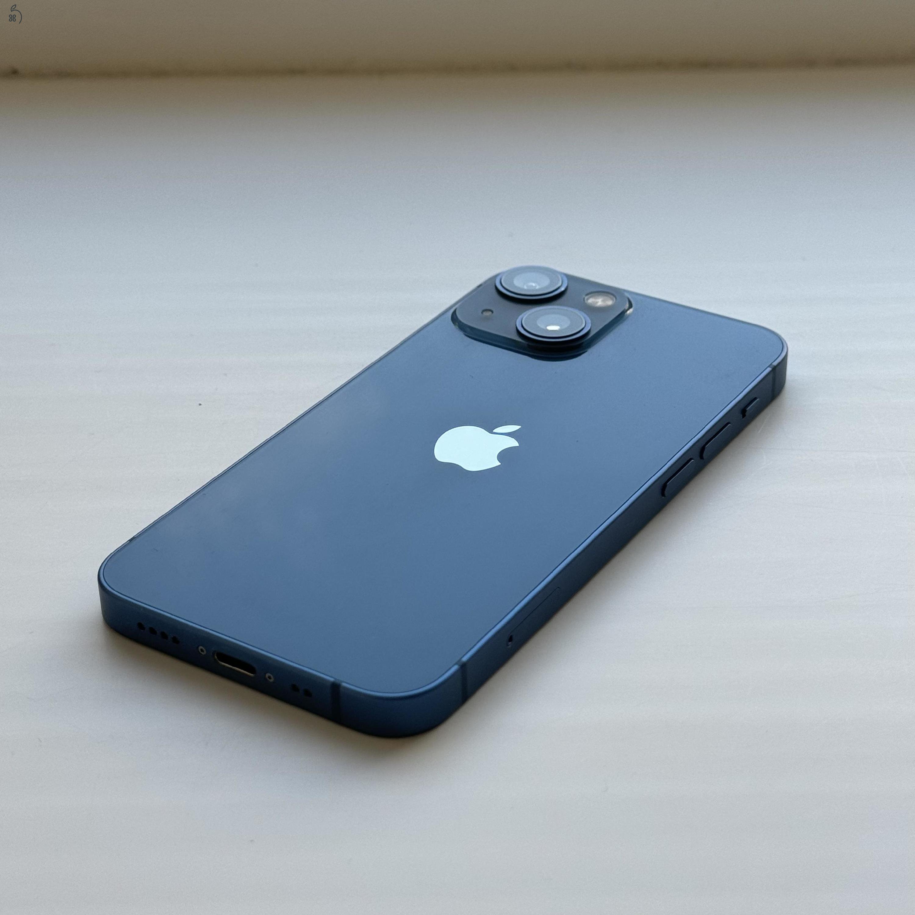 GYÖNYÖRŰ iPhone 13 mini 128GB Blue -1 ÉV GARANCIA, Kártyafüggetlen, 85% Akkumulátor