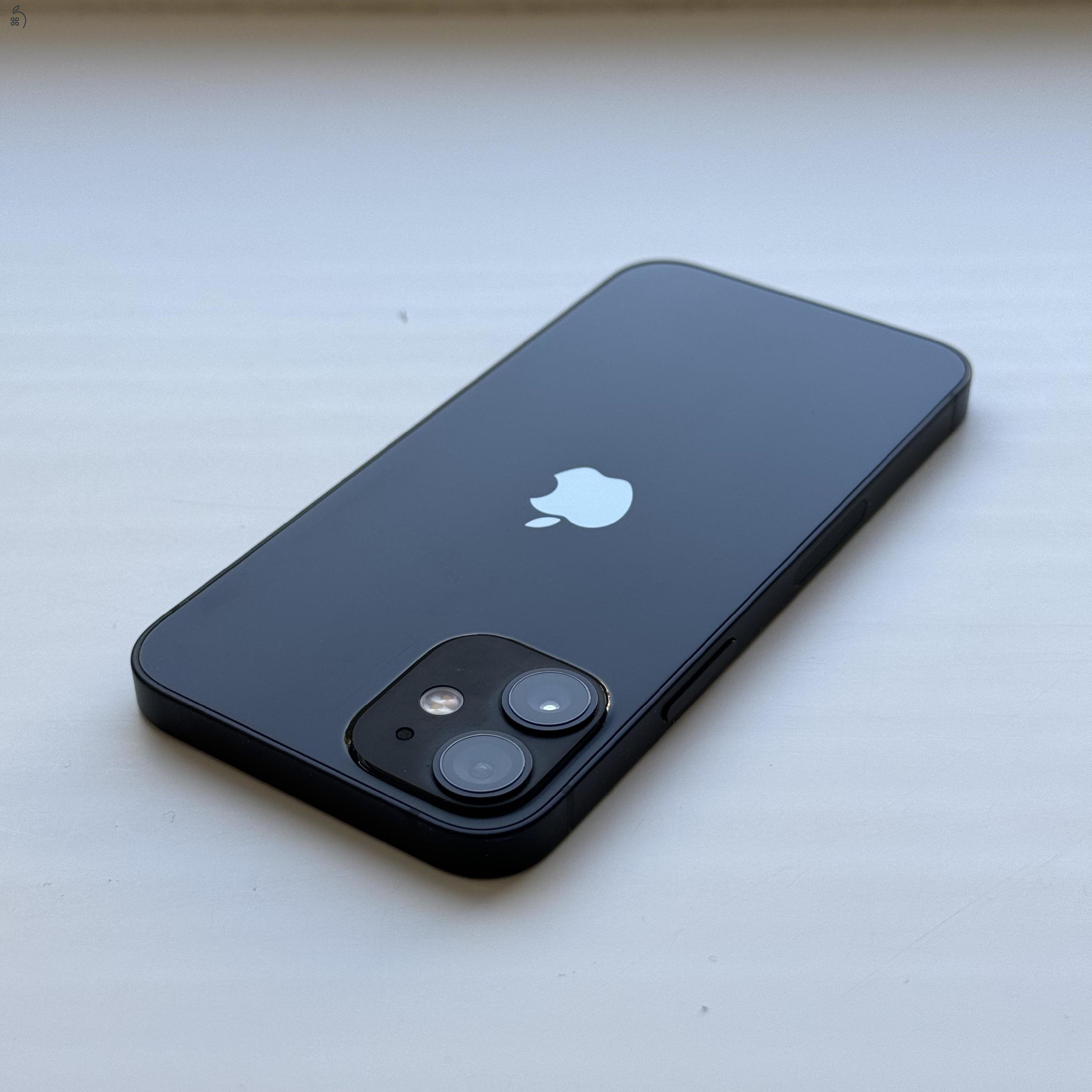 GYÖNYÖRŰ iPhone 12 mini 64GB Black - Kártyfüggetlen, 1 ÉV GARANCIA, 84% Akkumulátor