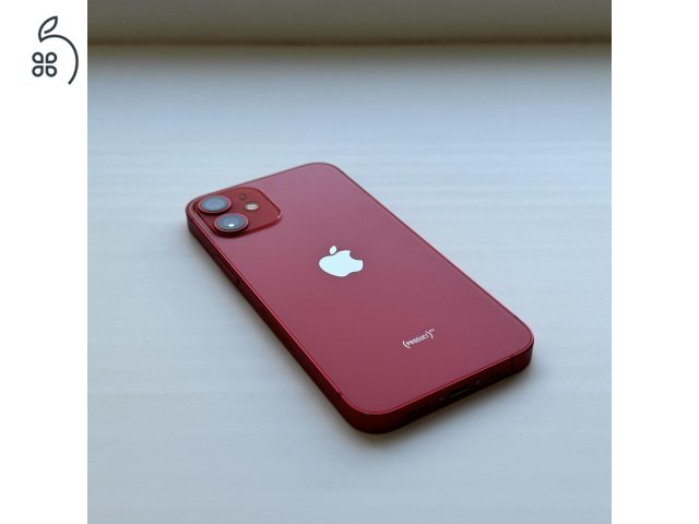 iPhone 12 mini 64GB Red - 1 ÉV GARANCIA, Kártyfüggetlen, 88% Akkumulátor