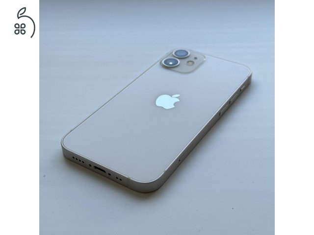 iPhone 12 mini 128GB White - Kártyfüggetlen, 1 ÉV GARANCIA, 87% Akkumulátor