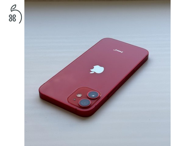 GYÖNYÖRŰ iPhone 12 mini 64GB Red - Kártyfüggetlen, 1 ÉV GARANCIA, 85% Akkumulátor