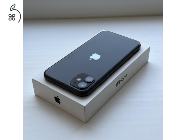 iPhone 11 64GB Black Kártyafüggetlen, 1 ÉV GARANCIA, 83% Akkumulátor