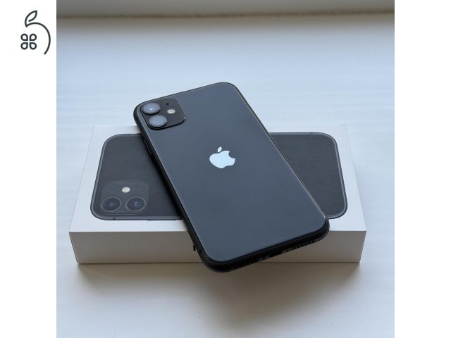 iPhone 11 64GB Black Kártyafüggetlen, 1 ÉV GARANCIA, 83% Akkumulátor