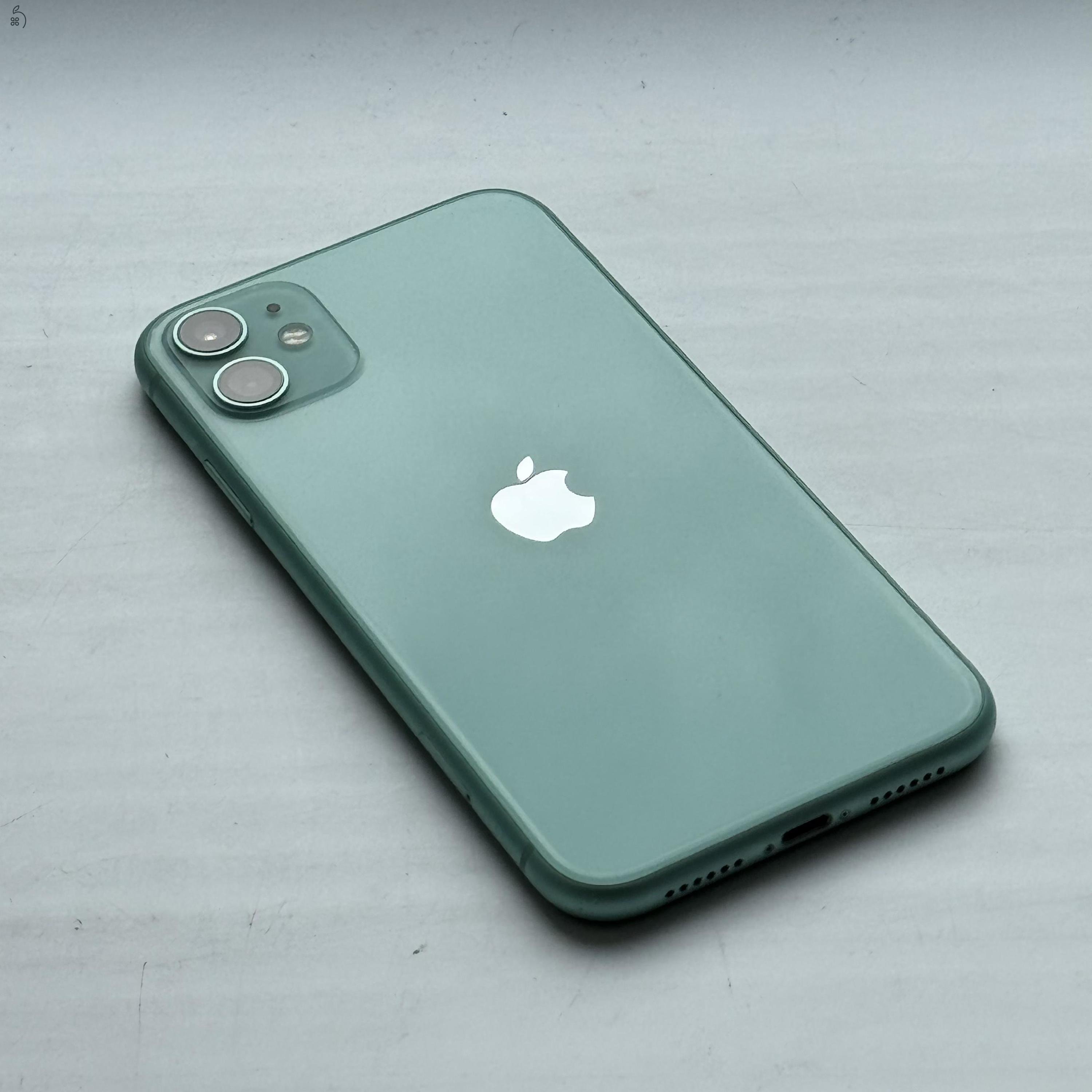 iPhone 11 64GB Green -1 ÉV GARANCIÁVAL, Kártyafüggetlen 