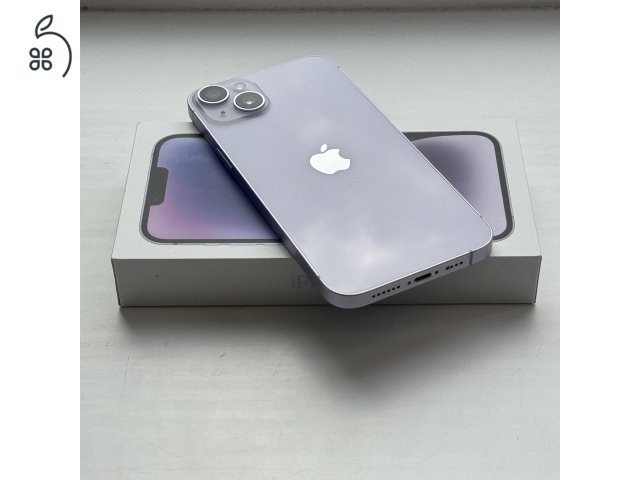 iPhone 14 Plus 256GB Purple - 1 ÉV GARANCIA , Kártyafüggetlen, 90% Akkumulátor