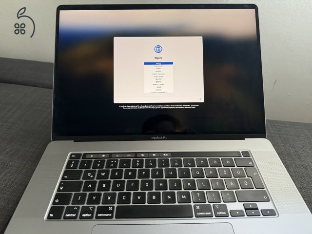 MacBook Pro '16inch 2019 I7 32GB 512GB HUN