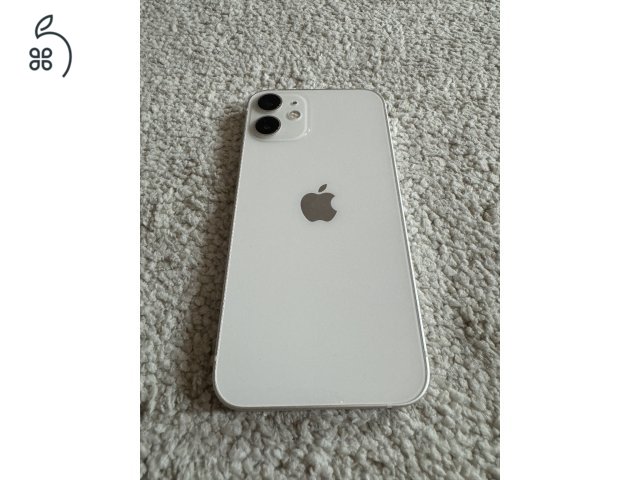 Iphone 12 mini, 256Gb , fehér, független, karcmentes