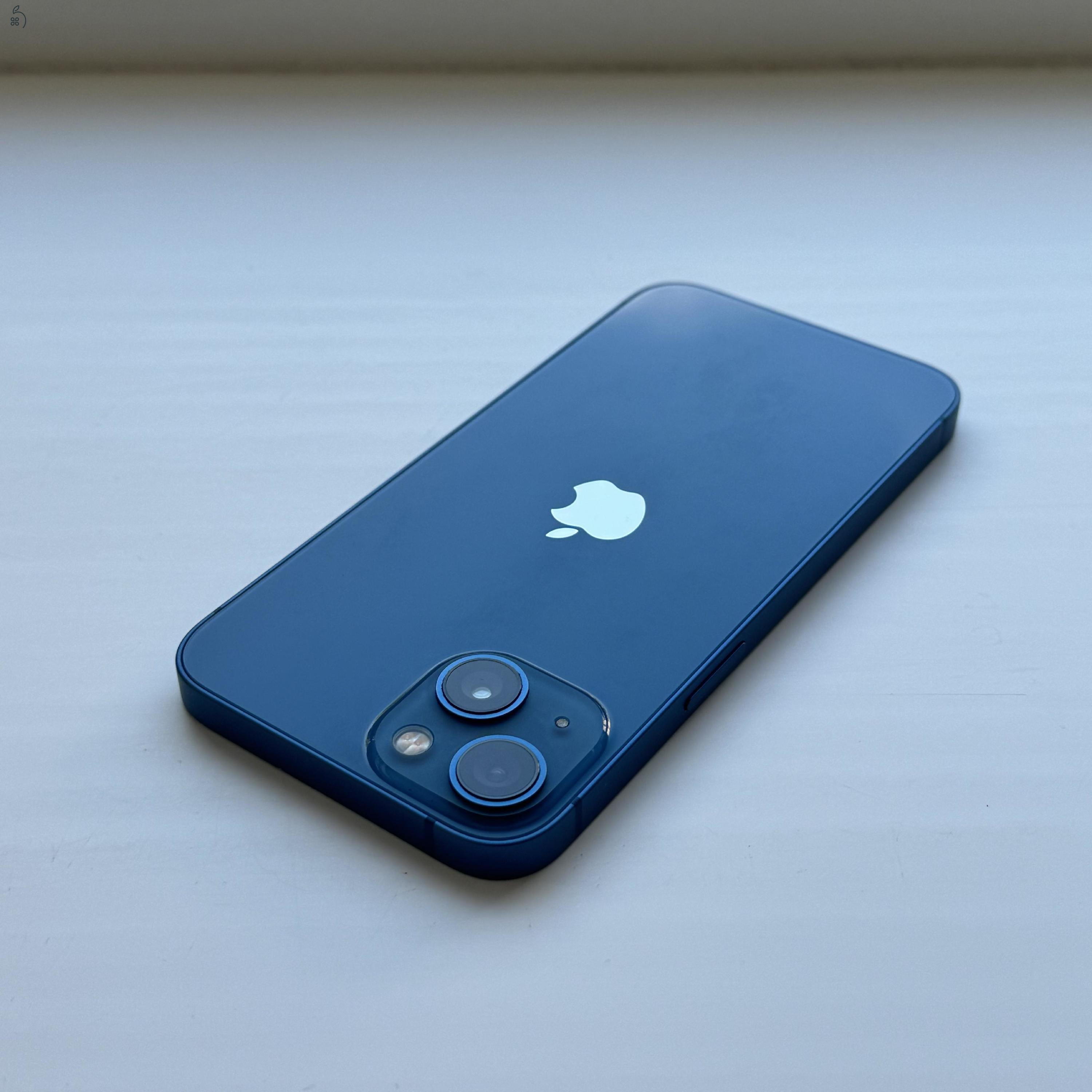 GYÖNYÖRŰ iPhone 13 128GB Blue - Kártyfüggetlen, 1 ÉV GARANCIA, 87% Akkumulátor