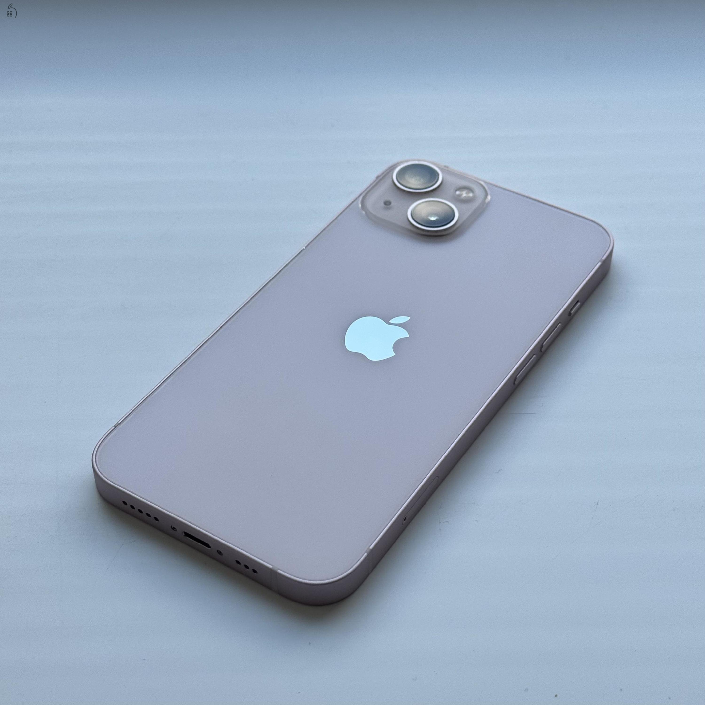 GYÖNYÖRŰ iPhone 13 128GB Pink - 1 ÉV GARANCIA, Kártyafüggetlen, 93% Akkumulátor