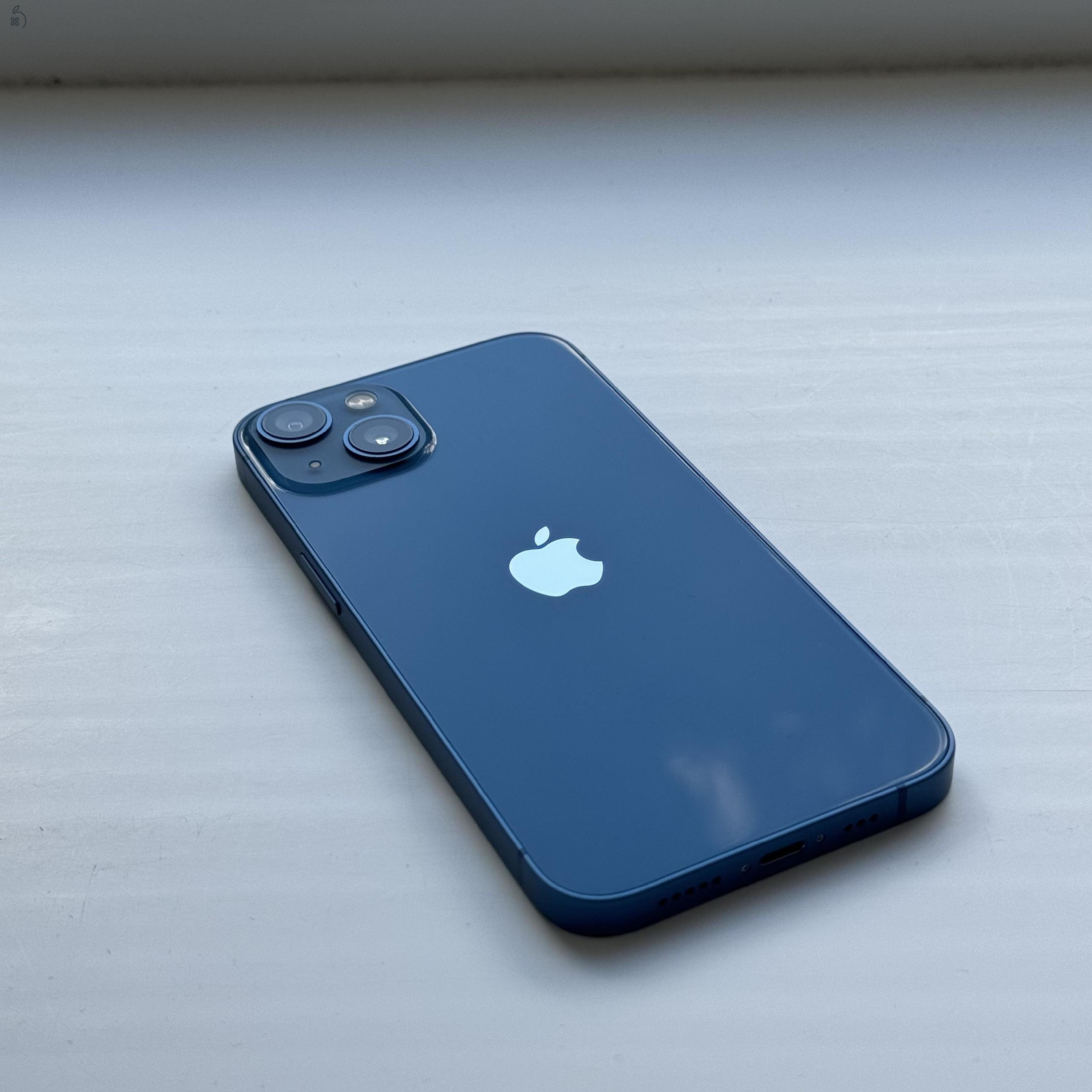 KARCMENTES iPhone 13 128GB Blue - 1 ÉV GARANCIA , Kártyafüggetlen , 86% akkumulátor 