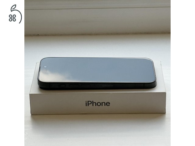 HIBÁTLAN iPhone 15 Pro 128GB Black Titanium- Kártyfüggetlen, 1 ÉV GARANCIA, 98% Akkumulátor