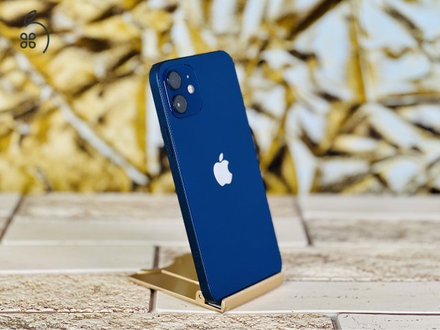 Eladó iPhone 12 128 GB Blue 100% aksi szép állapotú - 12 HÓ GARANCIA - S1598
