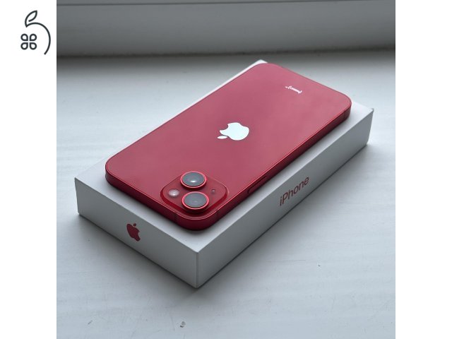 GYÖNYÖRŰ iPhone 14 Plus 128GB Red - Kártyfüggetlen, 1 ÉV GARANCIA, 100% Akkumulátor